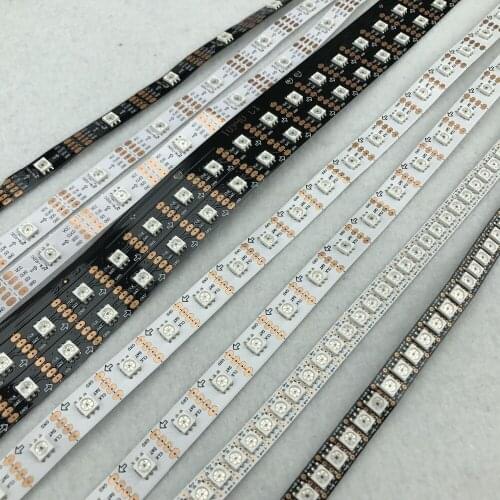 30/60/144 leds/m DC5V SK9822 addressable led pixel strip;non-waterproof;IP33;RGB full color