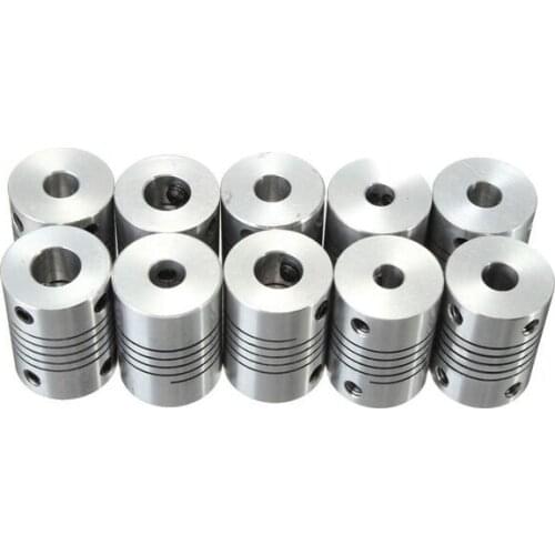 5x10 mm Aluminium CNC Stepper Motor Flexible Shaft Coupler coupling ,Inner Diameter:5*10mm,,L*D=25*19