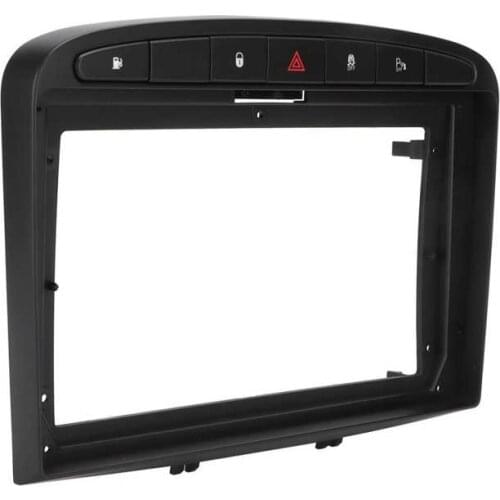 Car Mirror car mirror protect 9in 2‑DIN Car Stereo Frame Dashboard Panel Black Replacement for Peugeot 408 2013 auto mirror