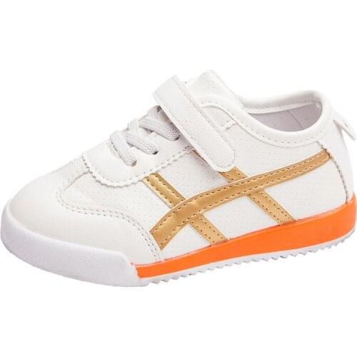 Baby Shoes Boys Girls Sport Running Sneakers Boy Breathable Toddler Outdoor Blue Orange Casual Kids Stripe Little White Shoes