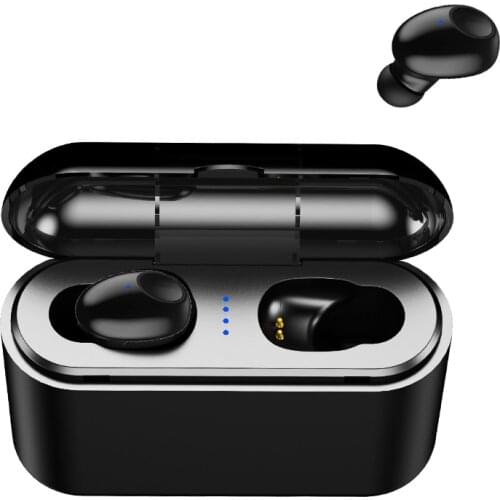 ECHILI Double Wireless Earbuds TWS 5.0 Earphones Deep Bass Bluetooth Headsets Hands-free for iPhone Samsung Xiao mi Android TV