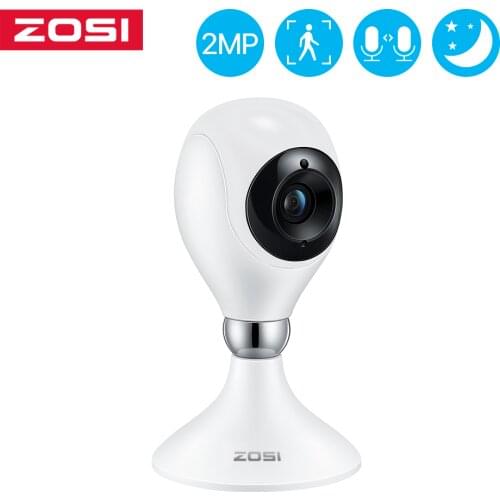 ZOSI C611 1080p/2MP WiFi IP Camera Waterproof AI Human Detection 2-Way Audio Night Vision Remote Access Playback Wireless Cam