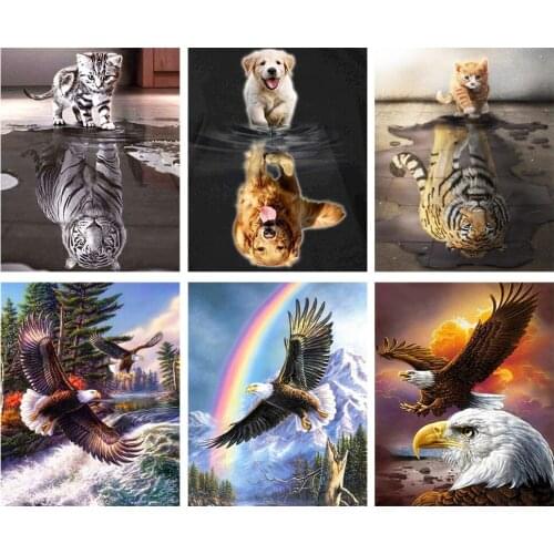New 2020 5D Diy Daimond Painting landscape Cross-stitch"Animal Dog"3D Diamond mosaic Round Full Rhinestones Painting,wall art