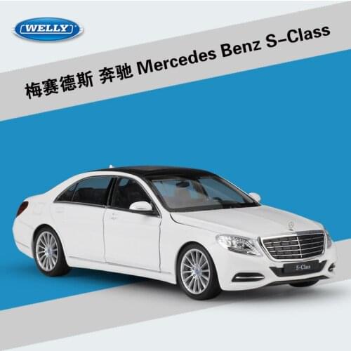1:24 M B S-Class Sport Car Simulation Vehicle Diecast Alloy Model Car Door Open Wheel Rotation Adult Collection Gift
