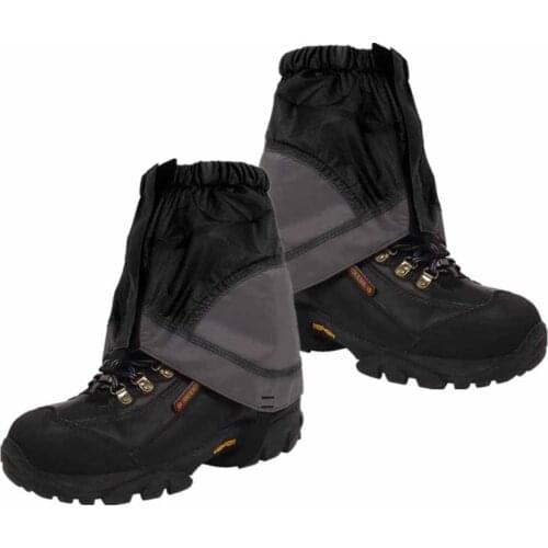 Outdoor Waterproof Gaiters Lighweight Nylon Hiking Boot Gaiters Sand Mud Prevention Gaiters Random color of shoelaces