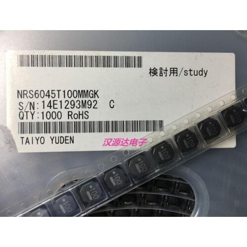 Original new 100% NRS6045T100MMGK 10UH 2.4A 59.8MR 6X6X4.5MM SMD magnetic tape wound inductor