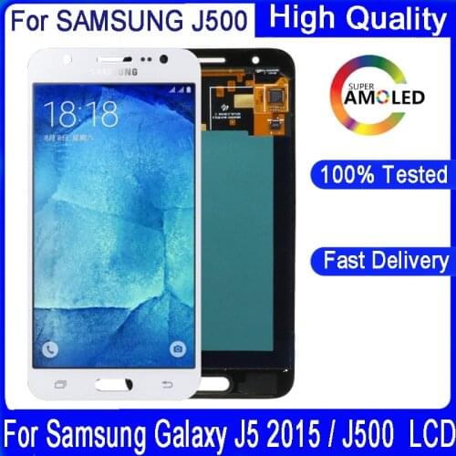 Original 5.0 inch For SAMSUNG Galaxy J5 2016 J500 J500H J500FN J500F J500M SUPER AMOLED LCD Touch Digitizer Assembly Assembly