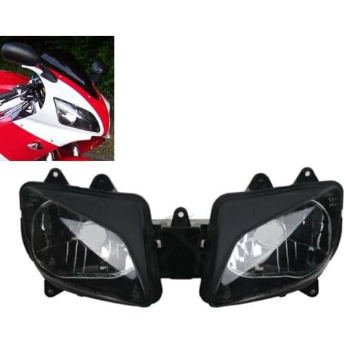 Motorcycle Black Headlight Head Light Lamp Assembly For Yamaha YZF-R1 YZFR1 1998-1999