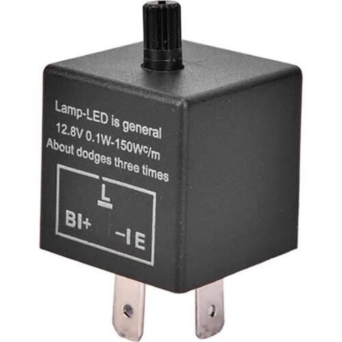 2Pcs Motorcycle LED Flasher Relay LED Adjustable Flasher Relay for Turn Signal Light Blinker CF14 JL-02 to CF 14K