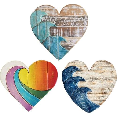 Ocean Love Heart Pendant Mural Artwork Wall Decoration For Home Bedroom Wall Decor Valentines Day Christmas Gift For Girls