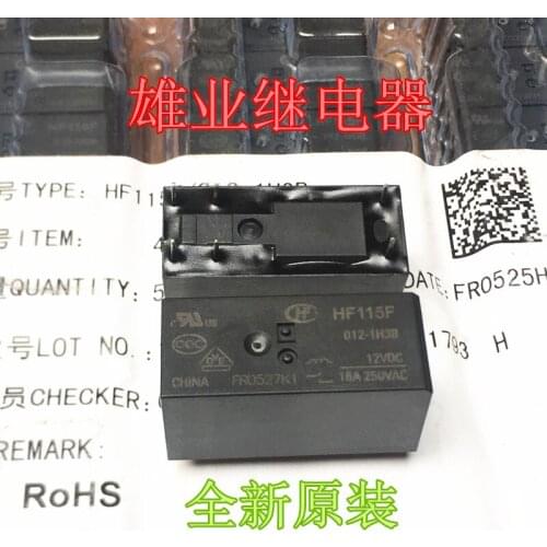HF115F 012-1H3B Relay 16A 250VAC 6PIN