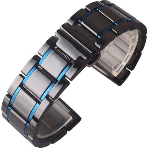 Removable 20mm Galaxy Watchabnd Ceramic Bracelet for Men Women Quick Release Watch Strap for Samsung Watch Active 2 40mm 44mm