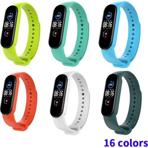 Wrist Straps For Xiaomi Mi Band 3 4 5 6 Silicone Soft Watchband For Miband 6 Replacement Bracelet Sport Strap Wrist Strap