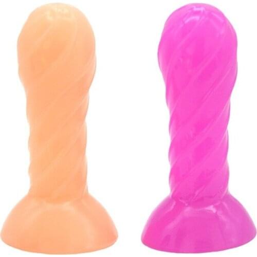 Spherical Anal Butt Plug with Sucker Round Head Expanded Anal Flirting Sex Toys for Men Women Adult Product Black Purple