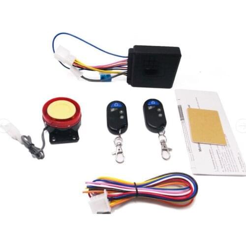 Motorcycle Alarm System Keyless Engine Start Warner Alarm for Motorbike Scooter Anti-theft Security Alarm Remote Control Siren