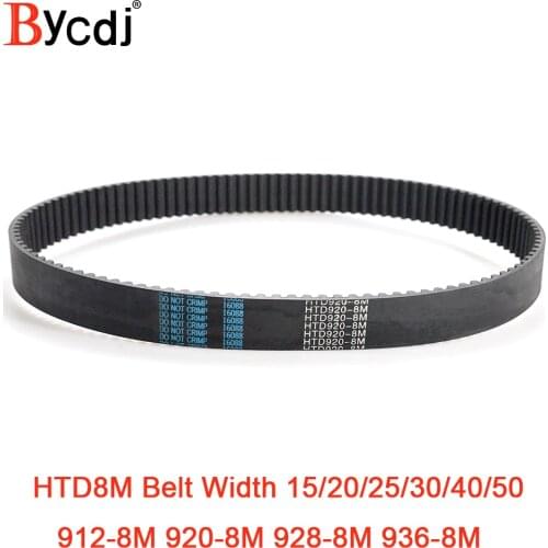 HTD 8M synchronous Timing belt C=912/920/928/936 width 15/20/25/30/40mm Teeth 114 115 116 117 HTD8M 920-8M 936-8M