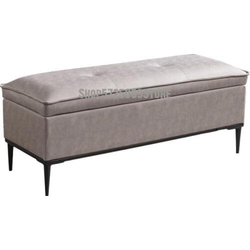Light Luxury Minimalist Shoe Stool Shop Rest Bench Nordic Sofa Stool Disposable Storage Stool Bed End Simple Bench