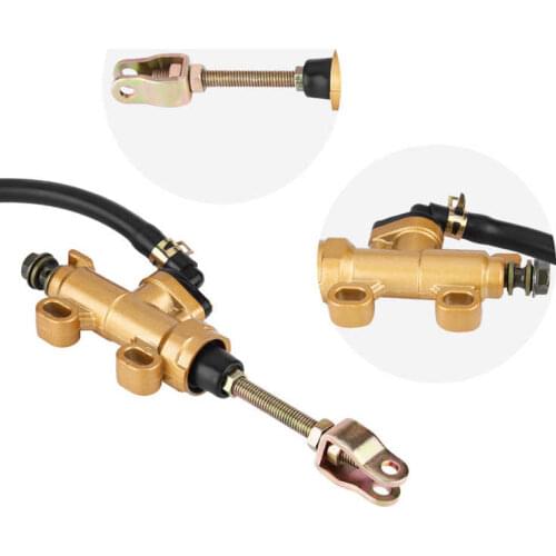 Universal Rear Foot Brake Master Cylinder Pump with Reservoir for Motorcycle Dirt Bike ATV