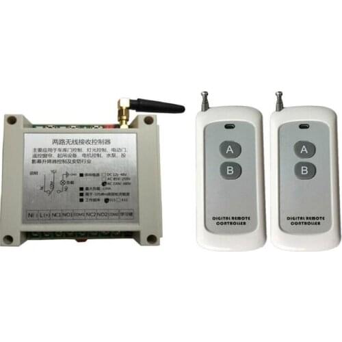 AC 220 V 240 V 250V 380V 2channel 30A relay Universal RF Wireless Remote Control 100m