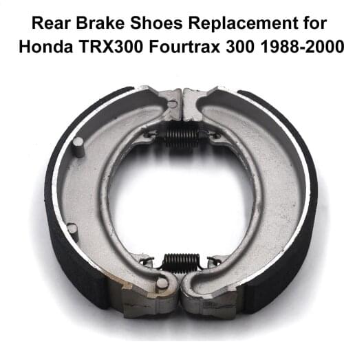 Motorcycles Rear Brake Pads Shoe Set Kit Replacement for Honda TRX300 Fourtrax 300 1988-2000