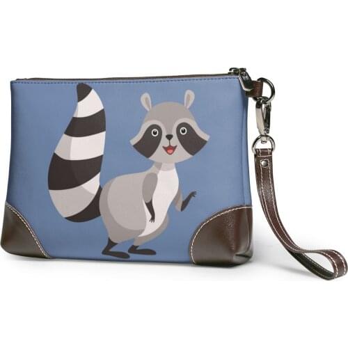 NOISYDESIGNS Women Clutch Wallet Large Capacity Wallets Raccoon Blue Wallet Female Purse Lady Purses Phone Pocket Bolsa Feminina
