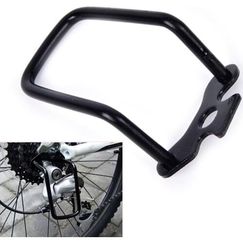 1Pcs Cycling Accessories Adjustable Steel Black Bicycle Mountain Bike Rear Gear Derailleur Chain Stay Guard Protector Outdoor