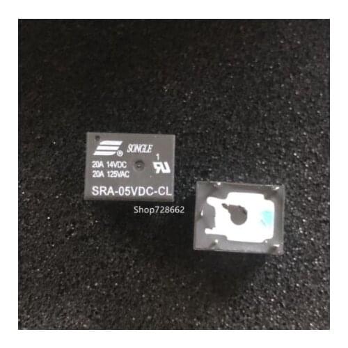 20PCS 5V 12V 24V 20A DC Power Relais SRA-05VDC-CL SRA-12VDC-CL SRA-12VDC-CL SRA-24VDC-CL 5PIN