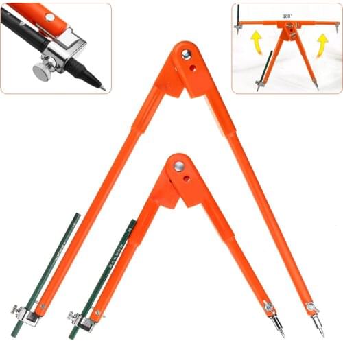 45 Steel Circular Marking Scribe Wood Working Drawing Compass Portable and Compac Zinc alloy Compass For Carpenter and students