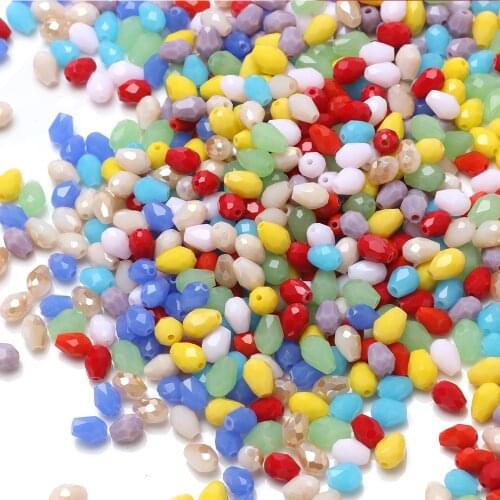 280PCS/LOT Crystal Drop Pendant 3x5mm Miyuki Glass Teardrop Beads For Handmade Jewelry Making Needlework Accessories Wholesale