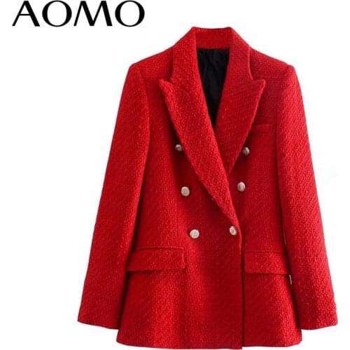 Женские двубортные пиджаки AOMO China At AliExpress