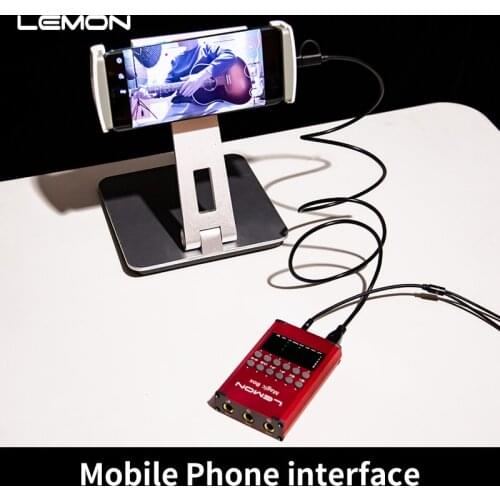 Audio Interface for Mobile Phone recording ,Live streaming, supporting Mic/Guitar/Bass/Keyboard/Electronic drum Free OTG