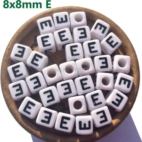 Alphabet Letter Buchstabe lettres 1100 Pieces 8x8mm A B C D E H I J K L M N O P R S U Acrylic Cube Beads DIY Jewelry Finding