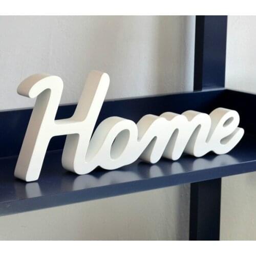 Home Deocration White Acrylic Words " Home " Wedding Sign 35cm x 13cm x 1.4cm