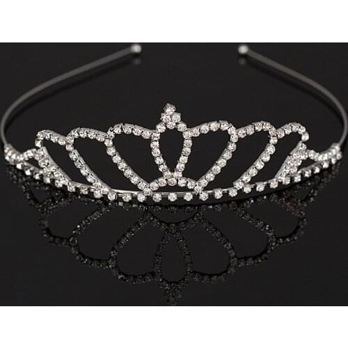 Exclusive luxury full cup chain bridal tiara wedding headband hot style hair princess angel package mail