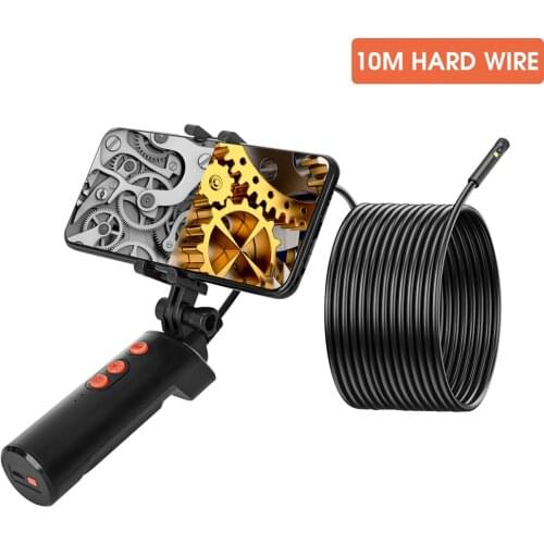 Dual Lens Wifi Endoscope With Bracket One-Click Photo IP68 Waterproof 1080P Endoscope Inspection Camara For Pipeline Car Repair