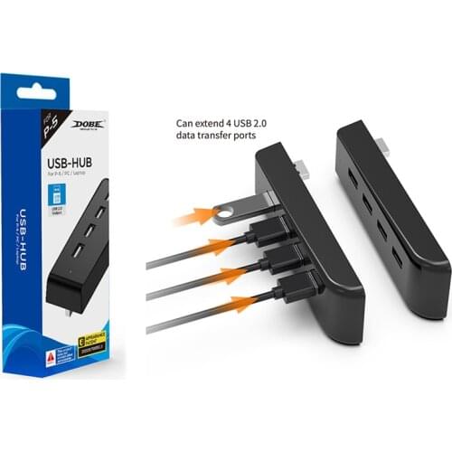 Converter For PS5 Adapter Splitter 2.0 USB HUB Adapter Expander For Laptop PS5 PS3 Xbox One Console Charger Connector Splitter