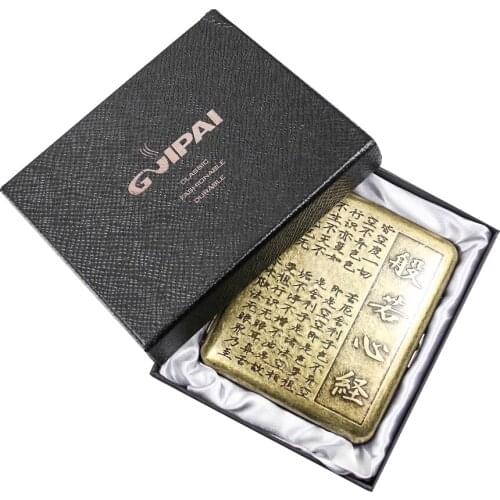 1 PCS Fashionable and Luxurious Cigarette Case Portable Metal Cigarette Case Cigarette Case Vintage Metal Cigarette Case