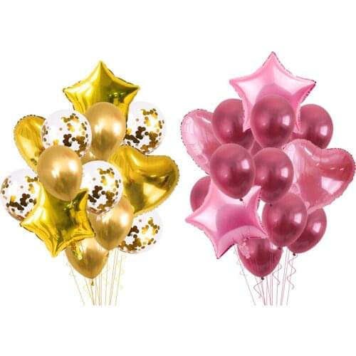 14/10pcs 12inch Multi Air Balloons Birthday Party Helium Globos Balloons Confetti Ballon Wedding Party Decorations Supplies