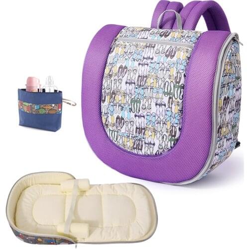 Multi-Function Portable Folding Baby Bed Sleeping Nest Diaper Backpack Storage Travel Toddler Newborns Portable Cribs for Infant