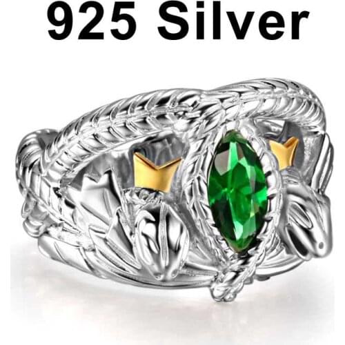 The Lord of Rings 925 Sterling Silver Aragorn ring of Barahir LOTR wedding ring fashion men jewelry fan gift high quality