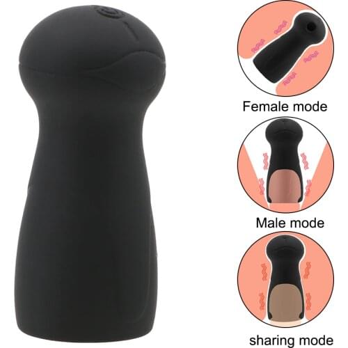 Male Sex Aids Glans Exerciser Penis Massager 10 Speeds Male Extender Vibrator Delay Lasting Trainer Penile Cape Couple Sexshop
