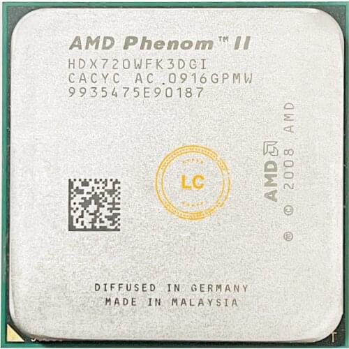 AMD Phenom II X3 720 2.8 GHz Triple-Core CPU Processor HDZ720WFK3DGI /HDX720WFK3DGI Socket AM3