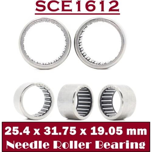 SCE1612 Bearing 25.4*31.75*19.05 mm ( 5 PCS ) Drawn Cup needle Roller Bearings B1612 BA1612Z SCE 1612 Bearing