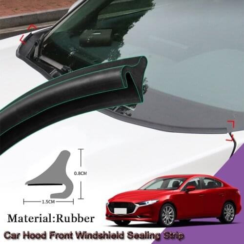 DIY 1.8m Car Seal Strip Windshied Spoiler Filler Protect Edge Weatherstrip Strips Sticker Auto Accessories For Mazda 3 2010-2020