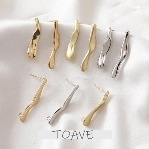 Stud Earrings Simple Long Irregular Rod Earrings with Rings diy Handmade Minimalist Handmade Material Accessories