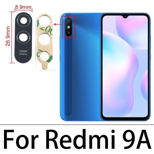 2PCS Rear Back Camera Glass Lens With Ahesive Sticker For Xiaomi Redmi 8 8A 9 9A 9C Note 8T 9S 8 9 Pro Max Replacement Parts