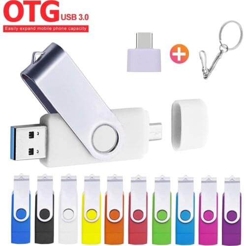 Usb 3.0 OTG USB Flash Drive 3.0 for SmartPhone/Tablet/PC 64GB 128GB 256GB 512GB Pendrive High Speed Pen Drive USB Stick Gifts