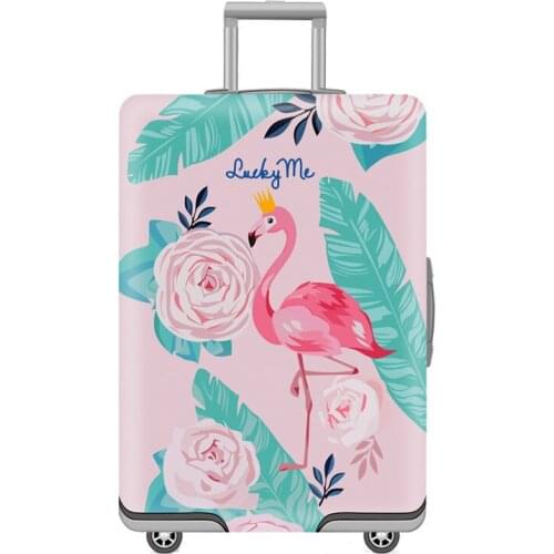 Thicken Elastic Luggage Cover Printing Animal Girls Trolley Suitcase Protective Anti-Dust Case Lovely Cartoon Travel Accessories