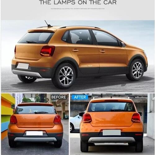 Taillight Assembly For Volkswagen POLO 2010-2018 LED Tail Light Turning Signal Brake Light Reverse Light