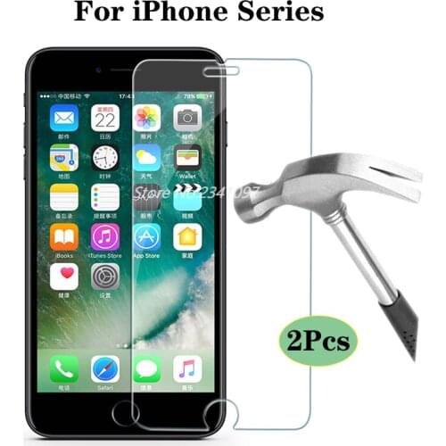 Tempered Glass For iPhone 6 6s 7 8 Plus X XR XS Max Screen Protector Apple5 5s SE Film For iPhone 11Pro Max iphone11 promax Glas